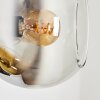 Koyoto Wandleuchte Glas 15 cm Chrom, Gold, Klar, Kupferfarben, Rauchfarben, 3-flammig