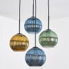 Koyoto Hängeleuchte Glas 20 cm Blau, Gold, Grün, 4-flammig