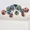 Ripoll Deckenleuchte Glas 15 cm Blau, Grün, Kupferfarben, 10-flammig