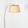 Cavaca Stehleuchte 45 cm Chrom, Schwarz, 1-flammig