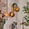 Ripoll Wandleuchte Glas 15 cm Blau, Gold, Kupferfarben, 3-flammig