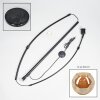 Ripoll Stehleuchte Glas 25 cm Schwarz, 1-flammig