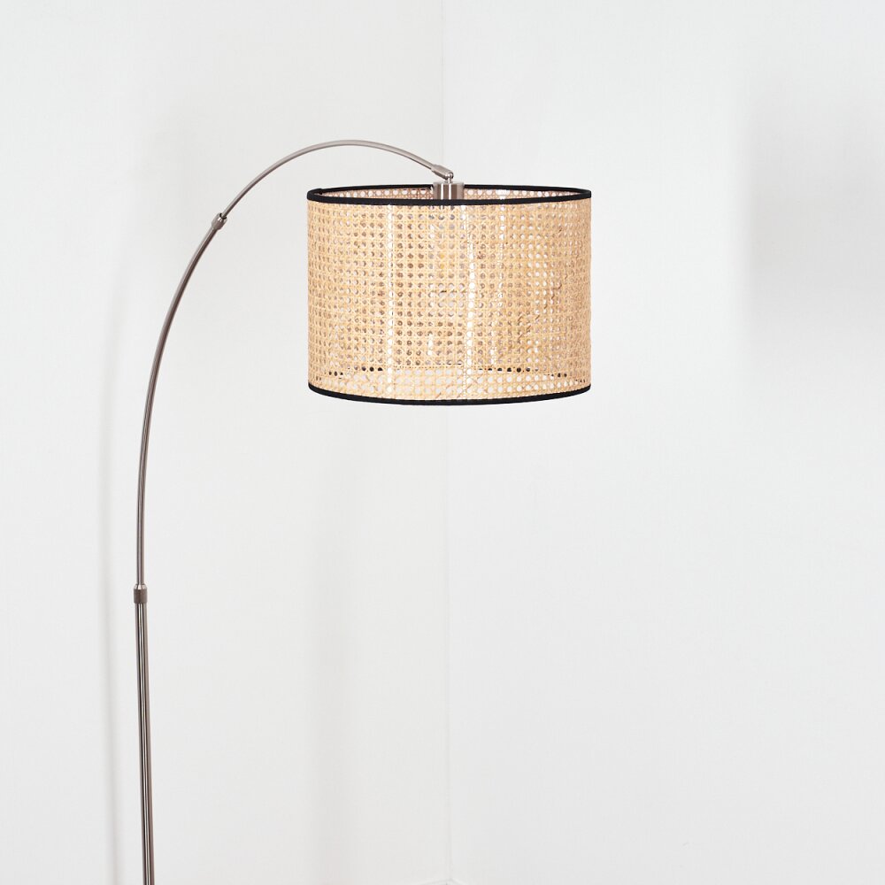 Ramila Stehleuchte 40 cm Nickel-Matt, Schwarz, 1-flammig