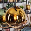 Koyoto Hängeleuchte Glas 20 cm, 25 cm Blau, Gold, Grün, Klar, Kupferfarben, 6-flammig