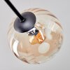 Koyoto Deckenleuchte Glas 15 cm Bernsteinfarben, Klar, 6-flammig