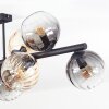 Koyoto Deckenleuchte Glas 15 cm Bernsteinfarben, Klar, Rauchfarben, 10-flammig