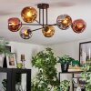 Ripoll Deckenleuchte Glas 15 cm Chrom, Gold, Kupferfarben, Rauchfarben, 6-flammig