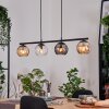 Koyoto Pendelleuchte Glas 15 cm Bernsteinfarben, Klar, Rauchfarben, 4-flammig