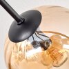 Koyoto Deckenleuchte Glas 15 cm Bernsteinfarben, Klar, Rauchfarben, 8-flammig