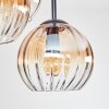 Koyoto Deckenleuchte Glas 15 cm Bernsteinfarben, Klar, 5-flammig