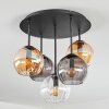 Koyoto Deckenleuchte Glas 15 cm Bernsteinfarben, Klar, Rauchfarben, 5-flammig