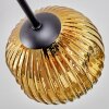 Ripoll Deckenleuchte Glas 15 cm Gold, Klar, Kupferfarben, 6-flammig
