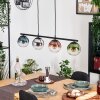 Gastor Pendelleuchte Glas 15 cm Blau, Chrom, Grün, Klar, Kupferfarben, Rauchfarben, 4-flammig