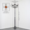 Naofe Kandelaber Schwarz, Silber, 3-flammig