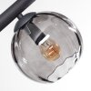 Koyoto Deckenleuchte Glas 15 cm Rauchfarben, 8-flammig