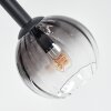 Koyoto Deckenleuchte Glas 15 cm Klar, Rauchfarben, 8-flammig