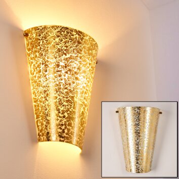 Zera Wandleuchte Gold, 1-flammig