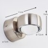 Rio Wandleuchte LED Silber, 2-flammig