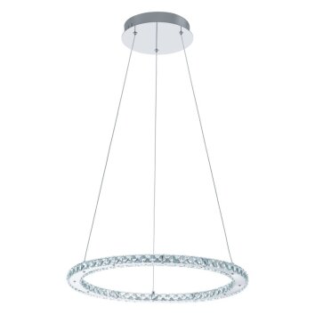 Eglo VARRAZO Pendelleuchte LED Chrom, Kristalloptik, 1-flammig