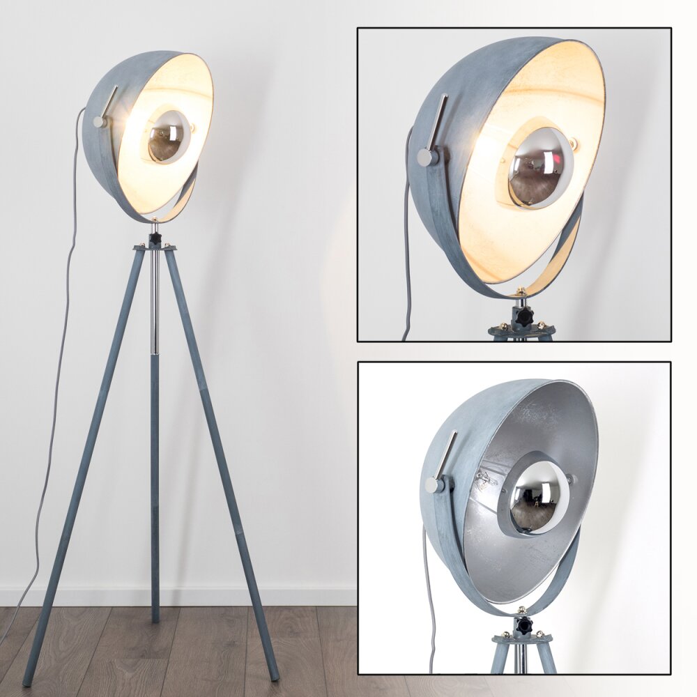 Maloy Stehleuchte Grau, 1-flammig main product photo
