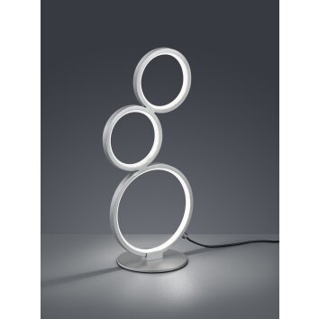 Trio Leuchten Rondo Tischleuchte LED Silber, 1-flammig