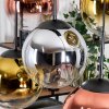 Gastor Hängeleuchte Glas 25 cm Chrom, Gold, Klar, Kupferfarben, Rauchfarben, 6-flammig