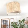 Bongal Deckenleuchte 40 cm beige, Naturfarben, 1-flammig