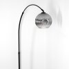 Ripoll Bogenlampe Glas 20 cm Schwarz, 1-flammig