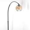 Ripoll Bogenlampe Glas 20 cm Schwarz, 1-flammig