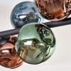 Ripoll Deckenleuchte Glas 15 cm Blau, Grün, Kupferfarben, 10-flammig
