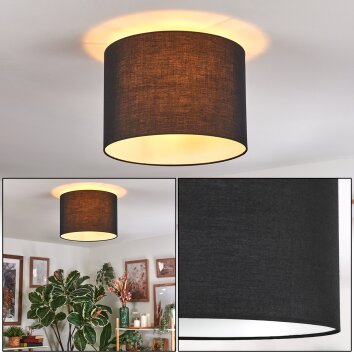 Bassagoda Deckenleuchte 40 cm Schwarz, Weiß, 1-flammig