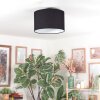 Bassagoda Deckenleuchte 35 cm Schwarz, Weiß, 1-flammig