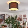 Bassagoda Deckenleuchte 35 cm Schwarz, Weiß, 1-flammig