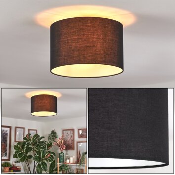 Bassagoda Deckenleuchte 35 cm Schwarz, Weiß, 1-flammig