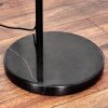 Ripoll Bogenlampe Glas 25 cm Schwarz, 1-flammig