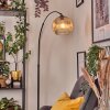 Ripoll Bogenlampe Glas 25 cm Schwarz, 1-flammig