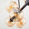 Koyoto Deckenleuchte Glas 15 cm Bernsteinfarben, 8-flammig
