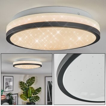 Onara Deckenleuchte LED Schwarz, Weiß, 1-flammig