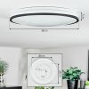 Onara Deckenleuchte LED Schwarz, Weiß, 1-flammig