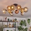 Ripoll Deckenleuchte Glas 15 cm Gold, Klar, Kupferfarben, Rauchfarben, 10-flammig