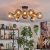 Ripoll Deckenleuchte Glas 15 cm Gold, Klar, Kupferfarben, Rauchfarben, 10-flammig