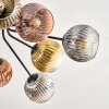 Ripoll Deckenleuchte Glas 15 cm Gold, Klar, Kupferfarben, Rauchfarben, 10-flammig