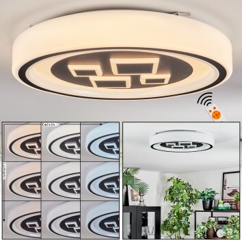 Jalon Deckenleuchte LED Weiß, 1-flammig, Fernbedienung