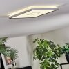 Simonstorp Deckenleuchte LED Silber, Weiß, 1-flammig