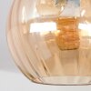 Koyoto Deckenleuchte Glas 20 cm Naturfarben, Schwarz, 3-flammig