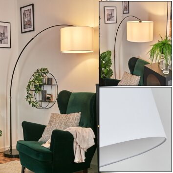 Bassagoda Stehleuchte 40 cm Chrom, Schwarz, 1-flammig