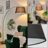 Bassagoda Stehleuchte 45 cm Chrom, Schwarz, 1-flammig