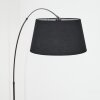 Bassagoda Stehleuchte 45 cm Chrom, Schwarz, 1-flammig