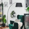 Bassagoda Stehleuchte 45 cm Chrom, Schwarz, 1-flammig