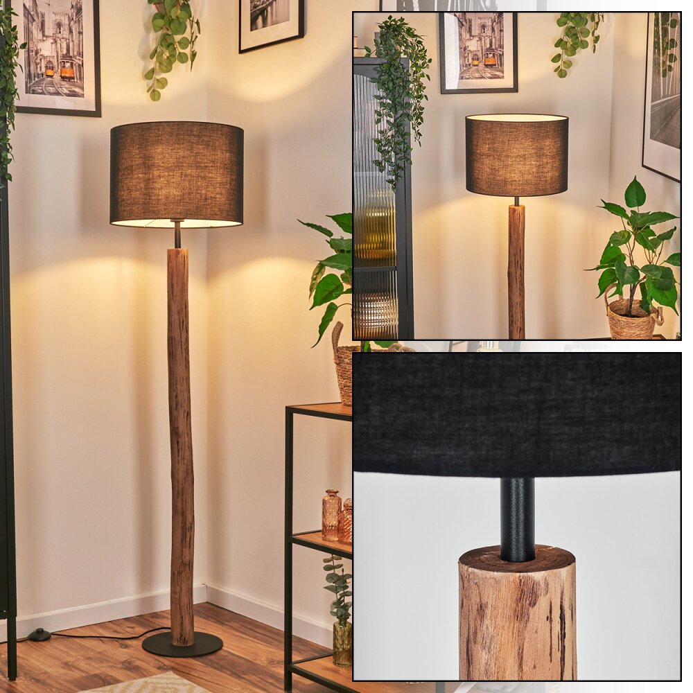 Bassagoda Stehleuchte 40 cm Naturfarben, Schwarz, 1-flammig main product photo
